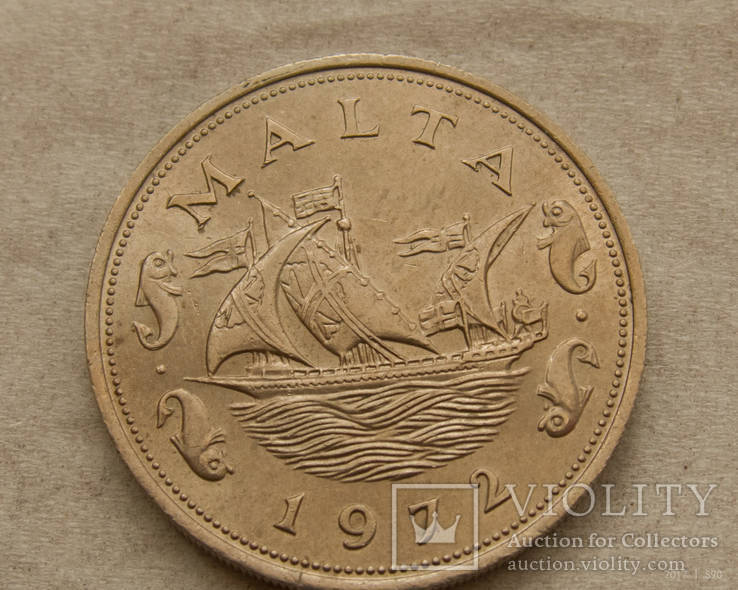 Мальта 10 центов 1972, фото №3