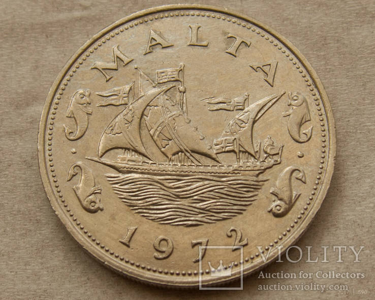 Мальта 10 центов 1972, фото №3