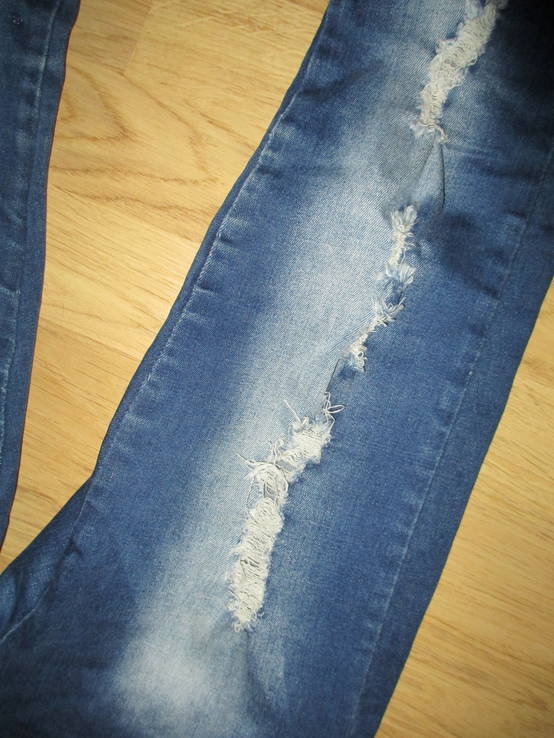 Літні пошарпані джинси, роз: S (34х99см), фото №4
