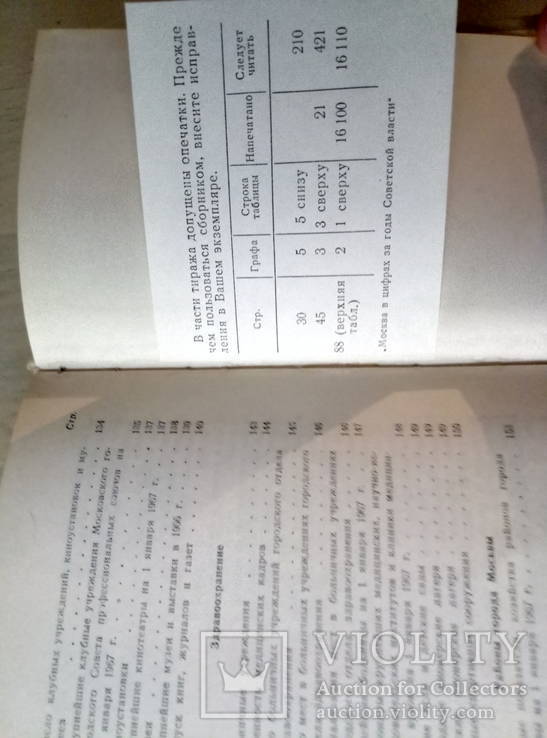 Москва в цифрах за годы советской власти Крат стат сборник 1967г, фото №6