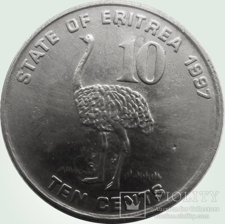 152.Эритрея 10 центов, 1997 год, фото №2