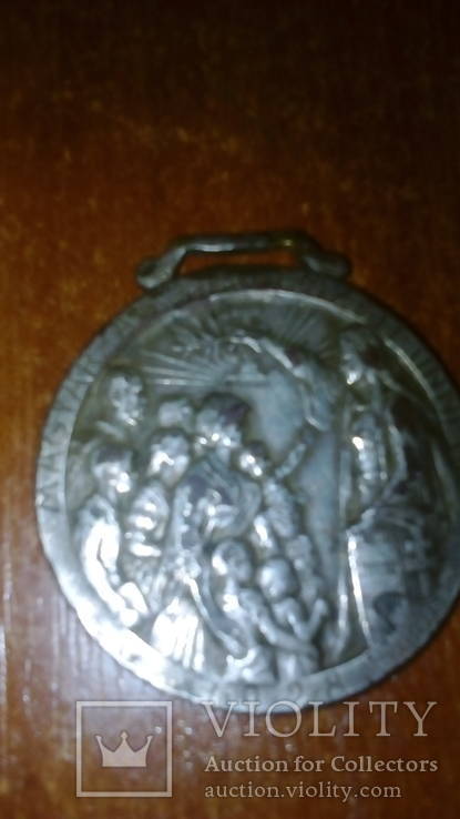 Медальйон 1928 року "Magyar-ar......" далі не зовсім видно, фото №2