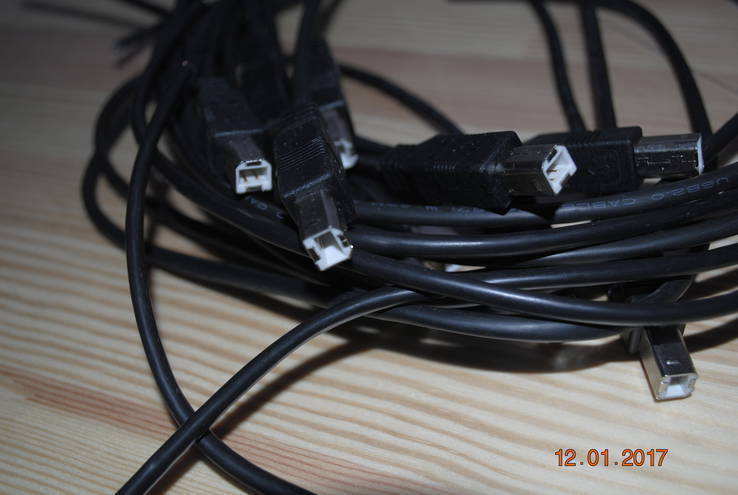 Обрезки кабеля USB лот 10 штук, photo number 4