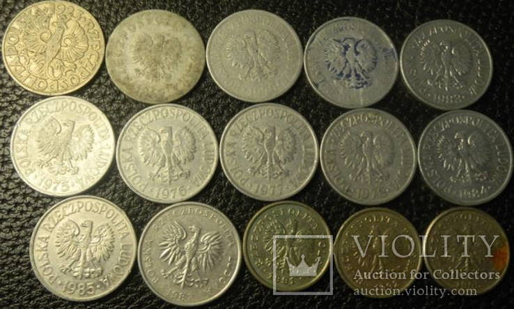 50 грошей Польща (порічниця з 1923) 15шт, всі різні, фото №2