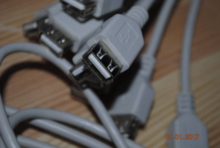 Обрезки кабеля USB лот 10 штук, photo number 3