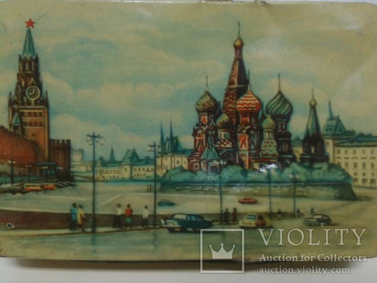 Коробка с под конфет фр. Москва 1950годы, фото №3