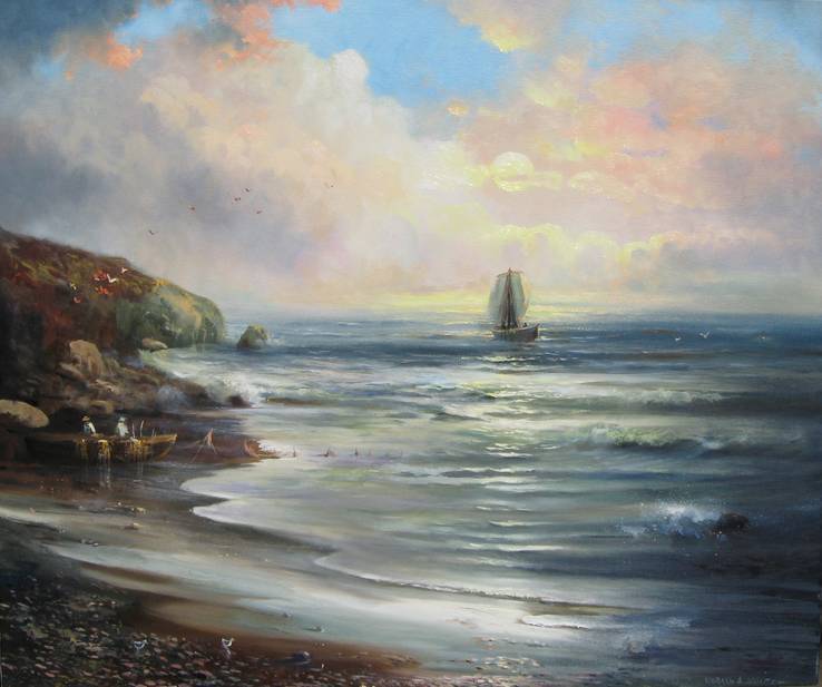 Авторская картина Коваль А.Н "Море близ Куцуруба"