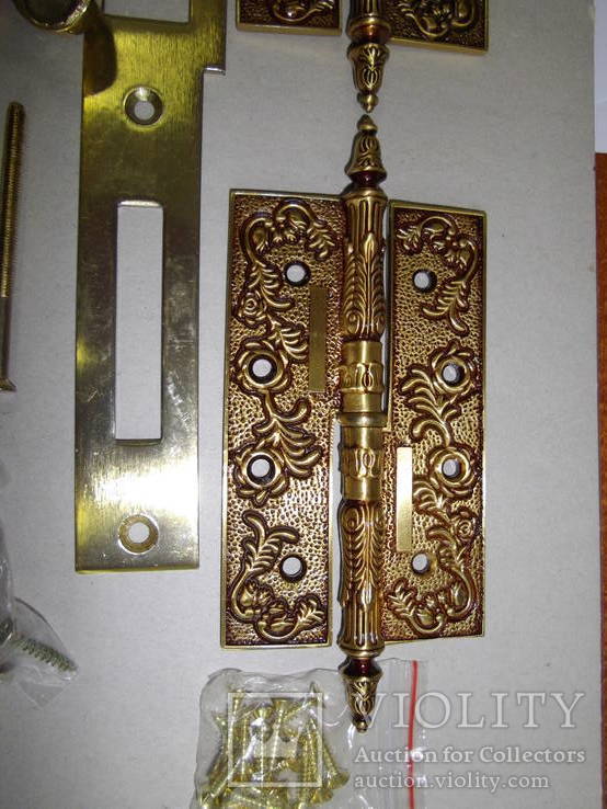 Комплект фурнитуры на дверь из бронзы., фото №5