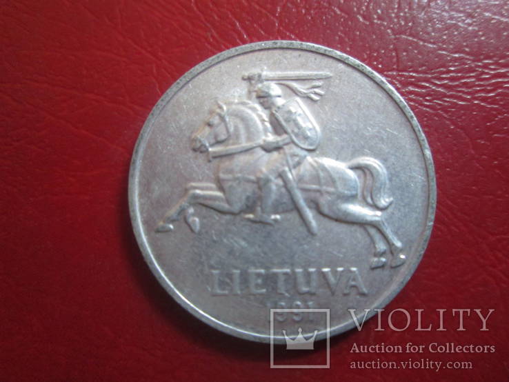 2 цента 1991г Литва, фото №3