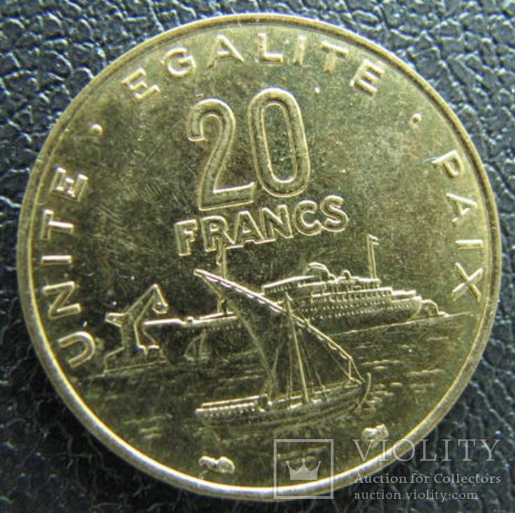 20 франков Джибути 1996г.