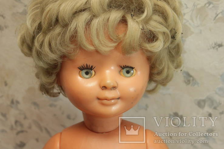Кукла на резинках из СССР  с клеймом . 64 см, фото №7