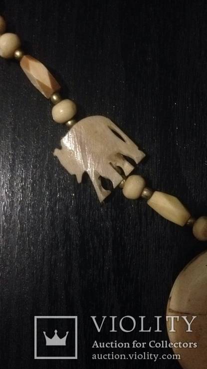 Старинное ожерелье. Слоновая кость. Индия., фото №7