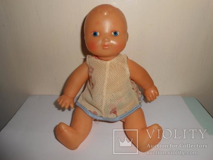 Кукла,пупс на резинках Детская игрушка Пластмасса СССР  23,5 см, фото №2