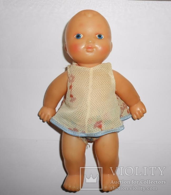 Кукла,пупс на резинках Детская игрушка Пластмасса СССР  23,5 см, фото №3