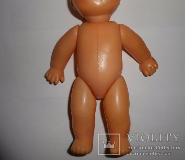 Кукла,пупс на резинках Детская игрушка Пластмасса СССР  23,5 см, фото №6