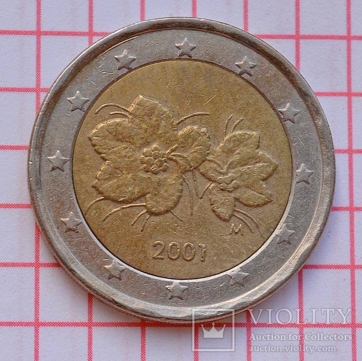 Финляндия 2 евро 2001 обиходная