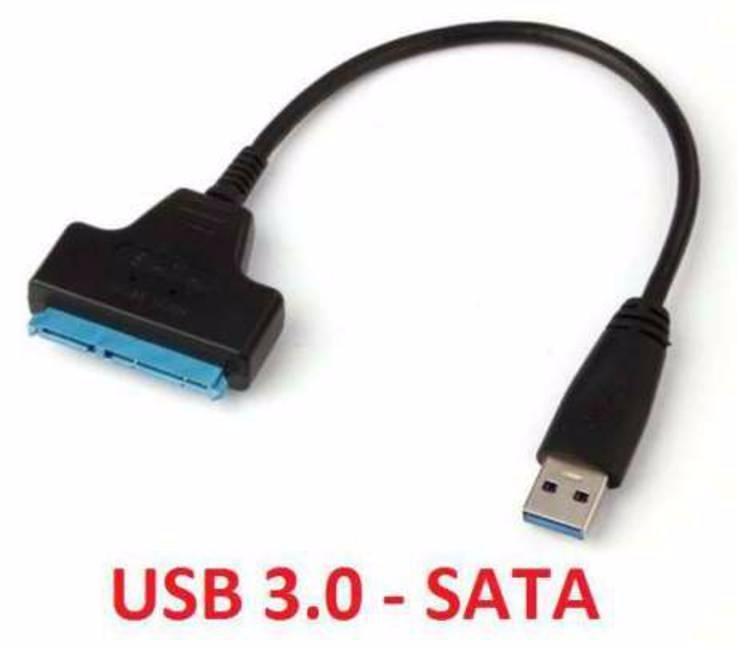 Адаптер переходник USB 3.0 на SATA 22 Pin 2.5" HDD + SSD, фото №3