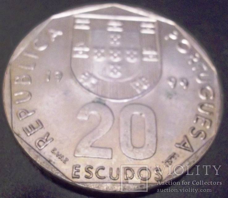 20 ескудо 1999року -  Португалія (Особлива- мілленіум), фото №2