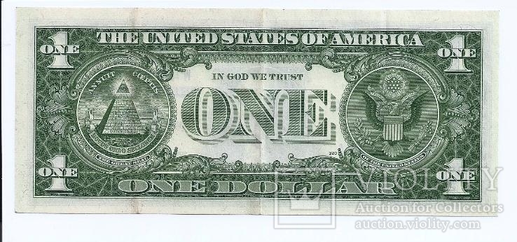 1 доллар США 1957 SILVER CERTIFICATE Very Crisp VF 572A 060, фото №3