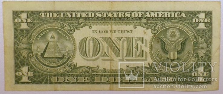 1 доллар США 1957 - Silver Certificates Star Notes  088B 095, фото №3