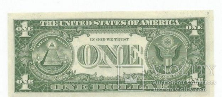 1 доллар США 1957 Silver Certificate - Crisp  2358A (100), фото №3