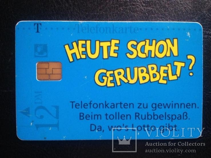 Телефонная карта Rubbel-Spass (12 DM,Германия), фото №3