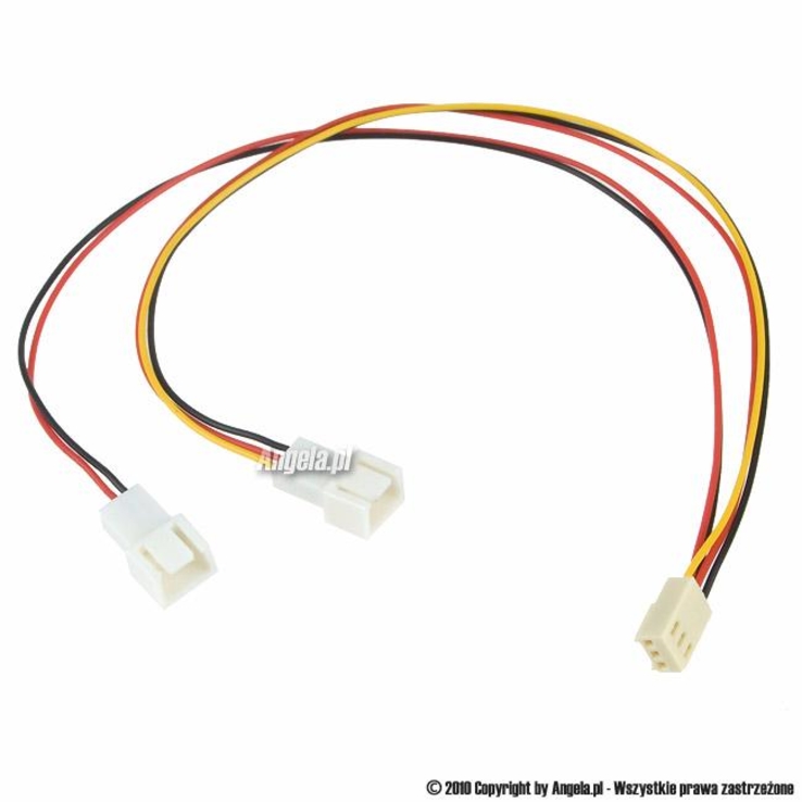 Кабель 3-pin Y Fan Cable Splitter для подк 2 0012, numer zdjęcia 4