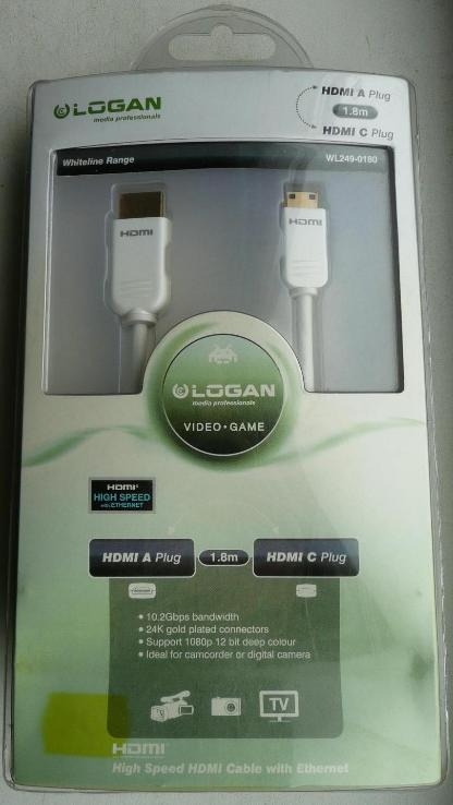 Кабель Logan HDMI A plug - miniHDMI (C plug), фото №2