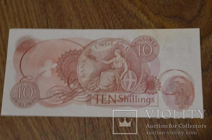 England Великобритания Англия - 10 Shillings 1966 aUNC, фото №3