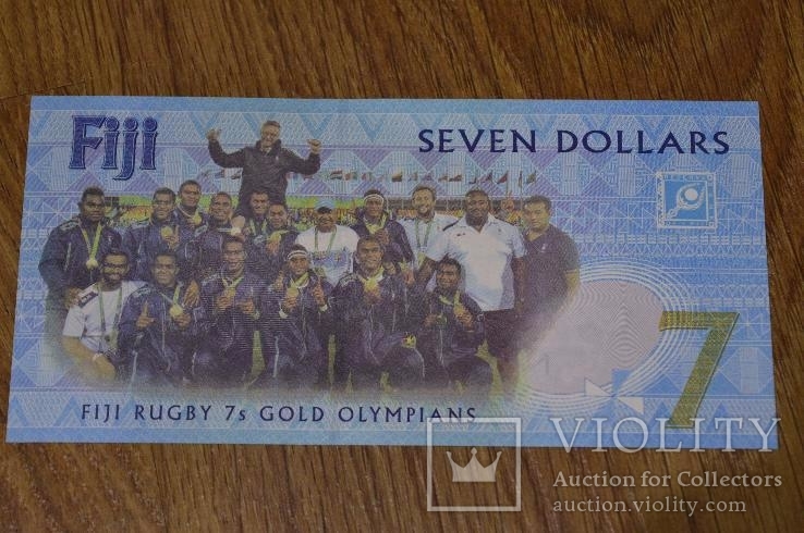 Fiji Фиджи- 7 Dollars 2017 UNC comm., фото №3
