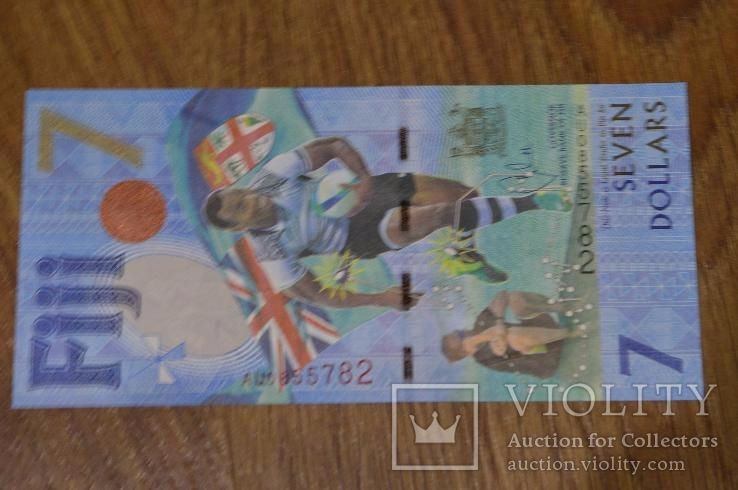 Fiji Фиджи- 7 Dollars 2017 UNC comm., фото №4