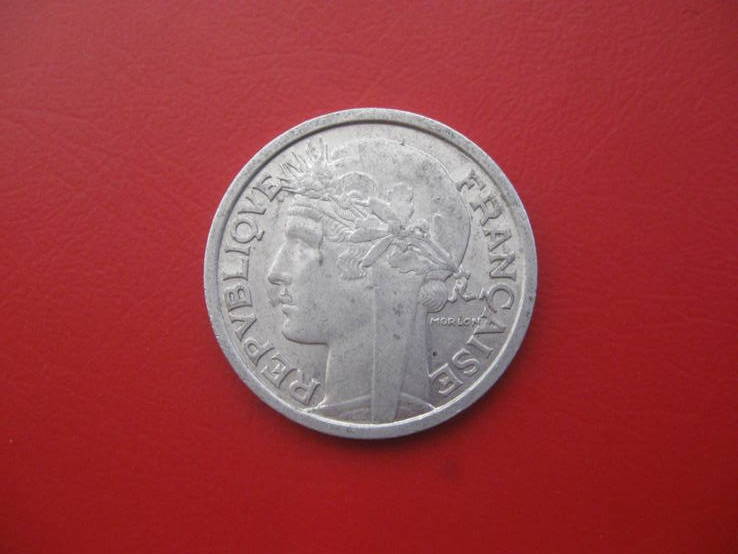 Франция 2 франка 1959, фото №3