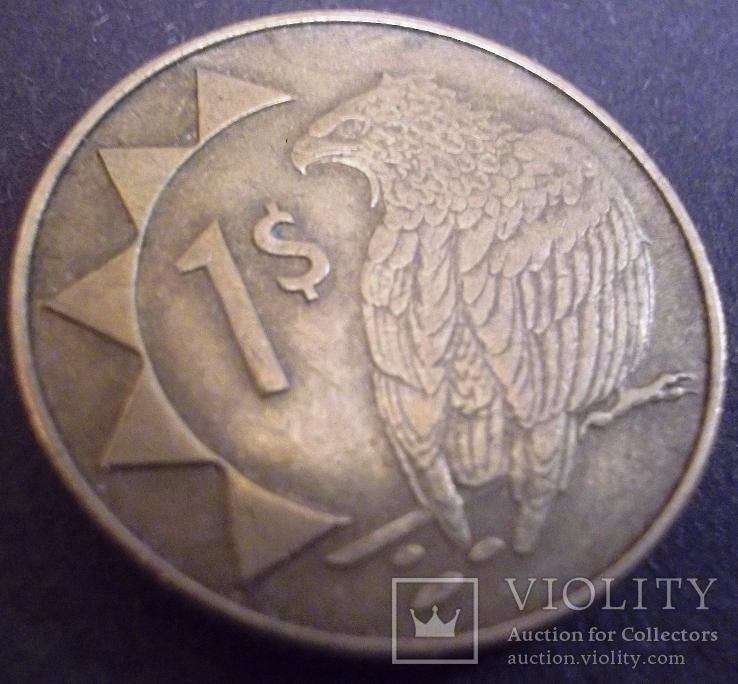 1 долар 2002 року Намібія, фото №2