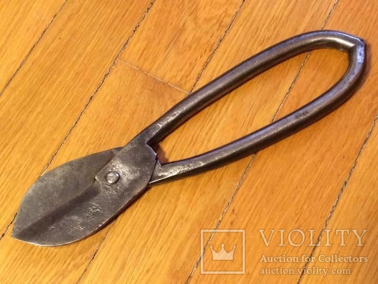 Старинные большие ножницы по металлу 12 Панинская артель, фото №6
