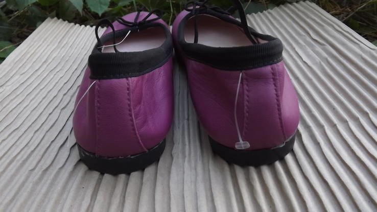 Балетки фиолетовые кожаная стелька Mini B 38 размер, фото №4