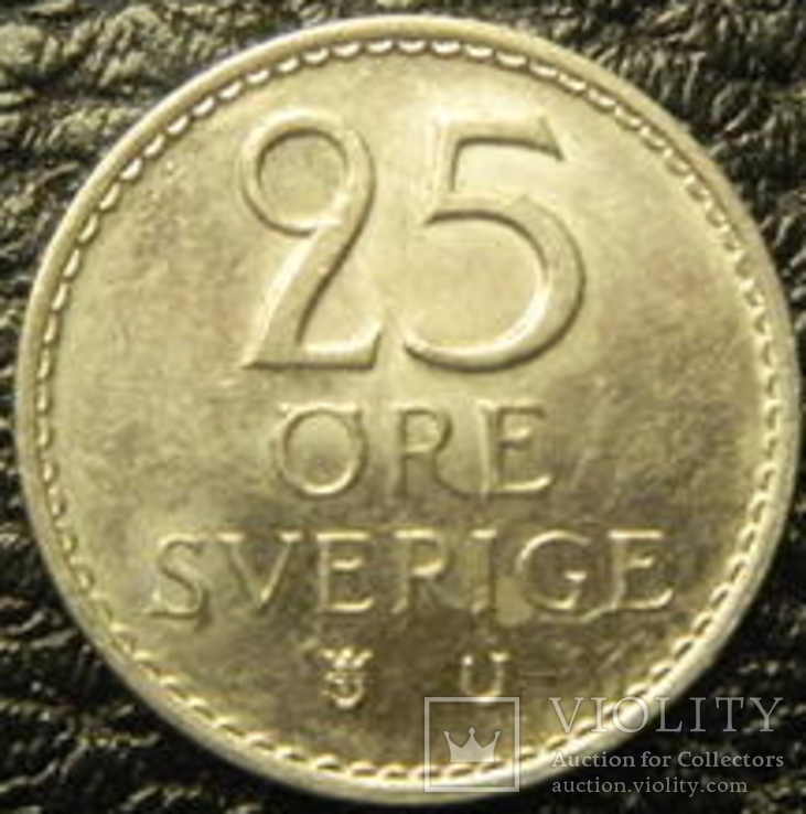 25 оре Швеція 1973 U, фото №3