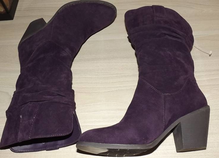 Сапоги, ботинки Tulipano деми женские фиолетовые 38 размер, фото №9