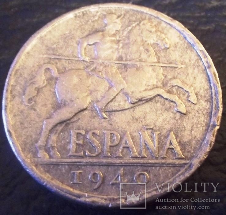 10 центавос 1940 року .Іспанія, фото №2