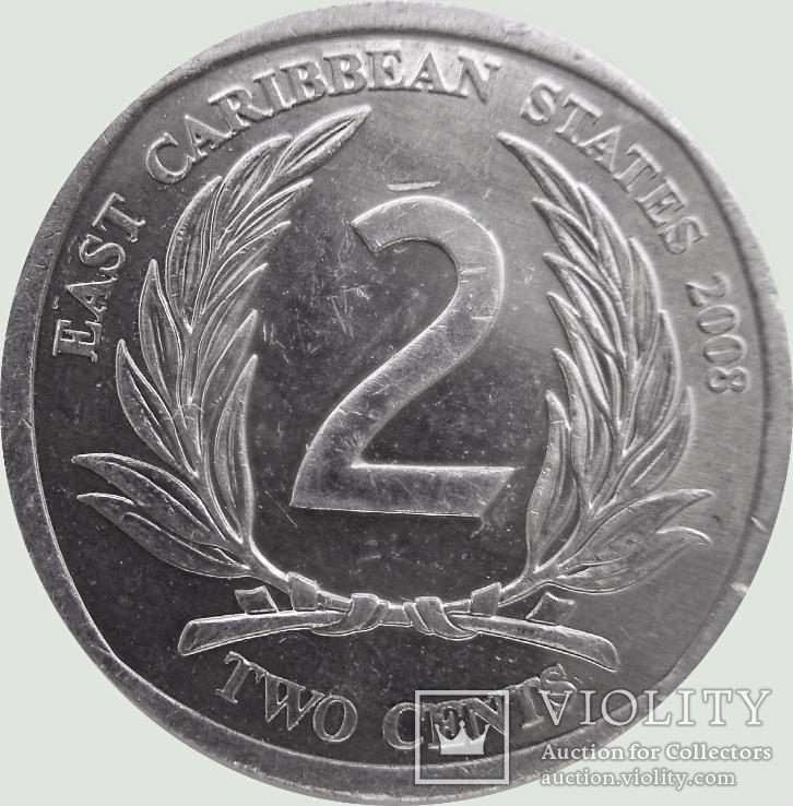68.Восточные Карибы 2 цента, 2008 год