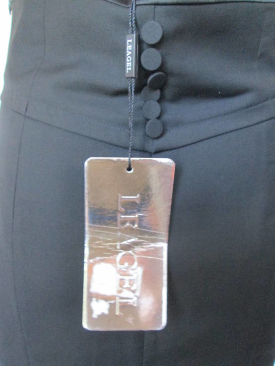  Юбка женская чёрная карандаш строгая с высоким поясом М, фото №8