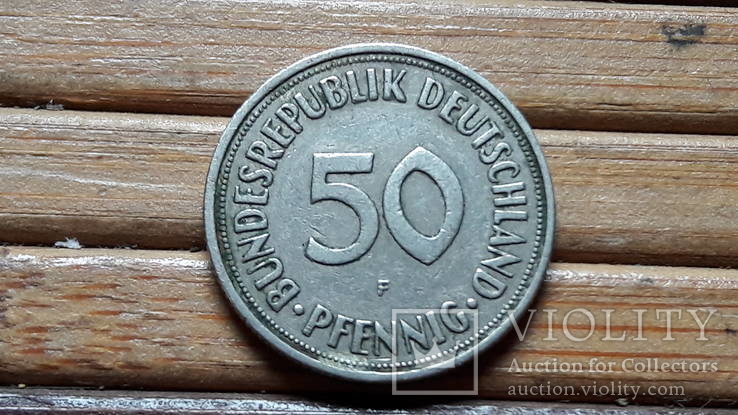 163.  50 пфеннигов 1967 год,  Германия (F), фото №2