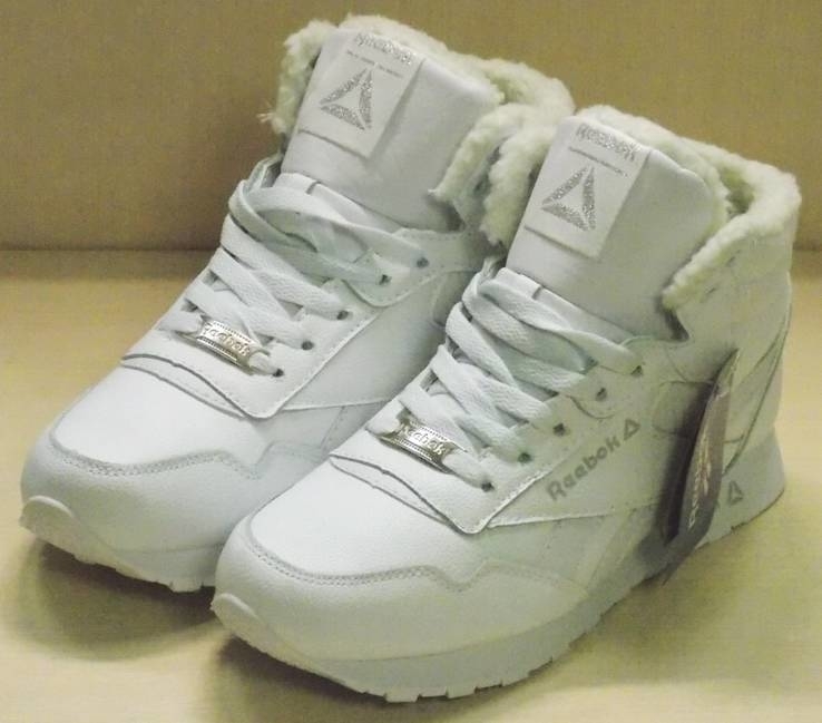 0110 buty do Biegania Reebok na futra, kolor-Biały, materiał-pozew.skóra rozmiar 36 Wkładka 23.5 cm, numer zdjęcia 5