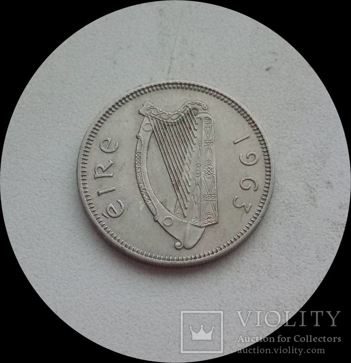 Ирландия 1 шиллинг 1963 г., фото №3