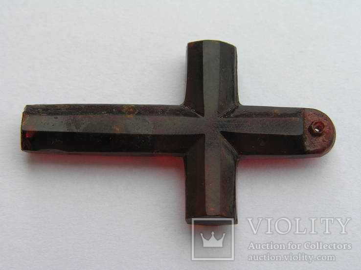 Старинный крест (рубиновый цвет), фото №8