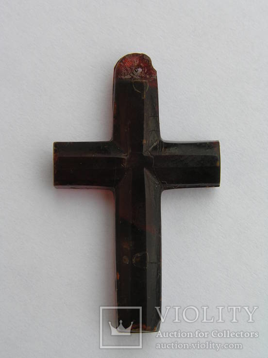 Старинный крест (рубиновый цвет), фото №11