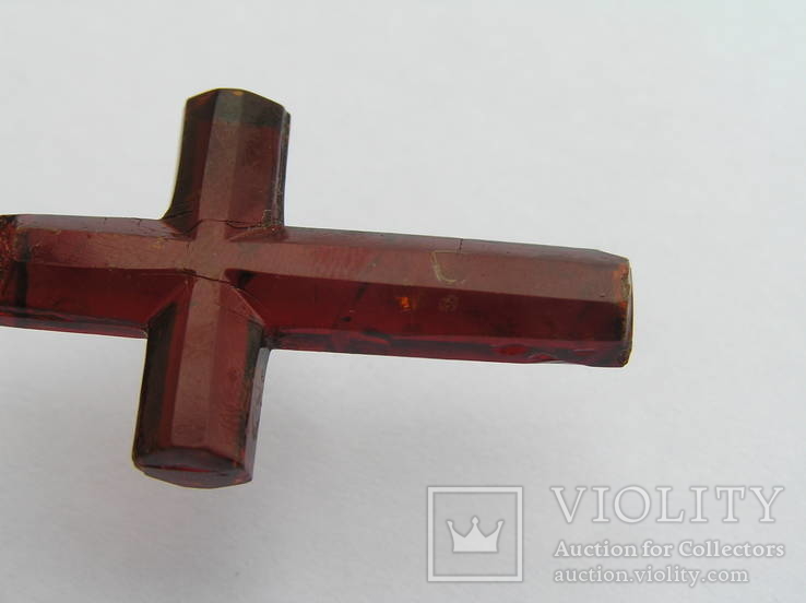 Старинный крест (рубиновый цвет), фото №14