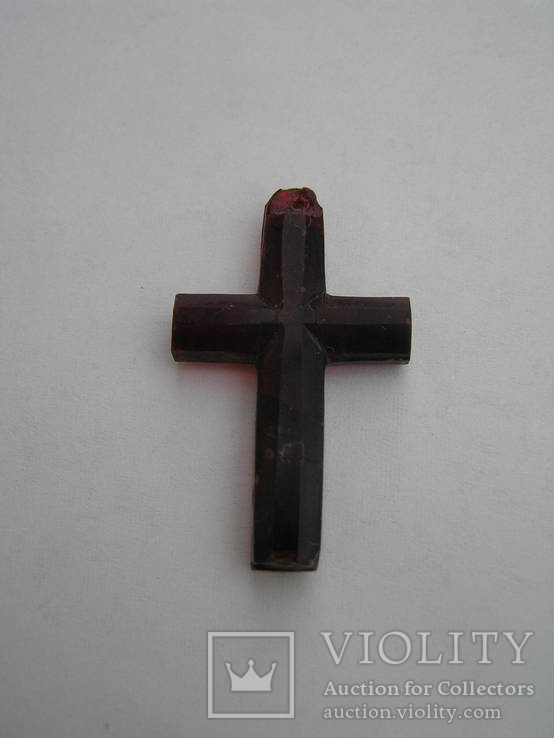 Старинный крест (рубиновый цвет), фото №18