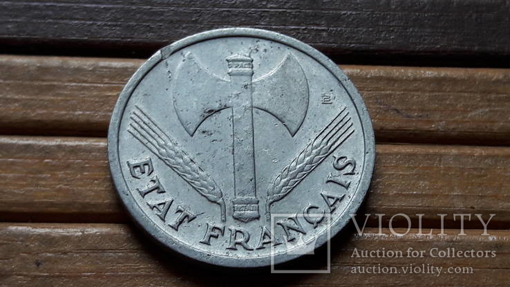 309. 1 франк 1942 Франция, фото №6