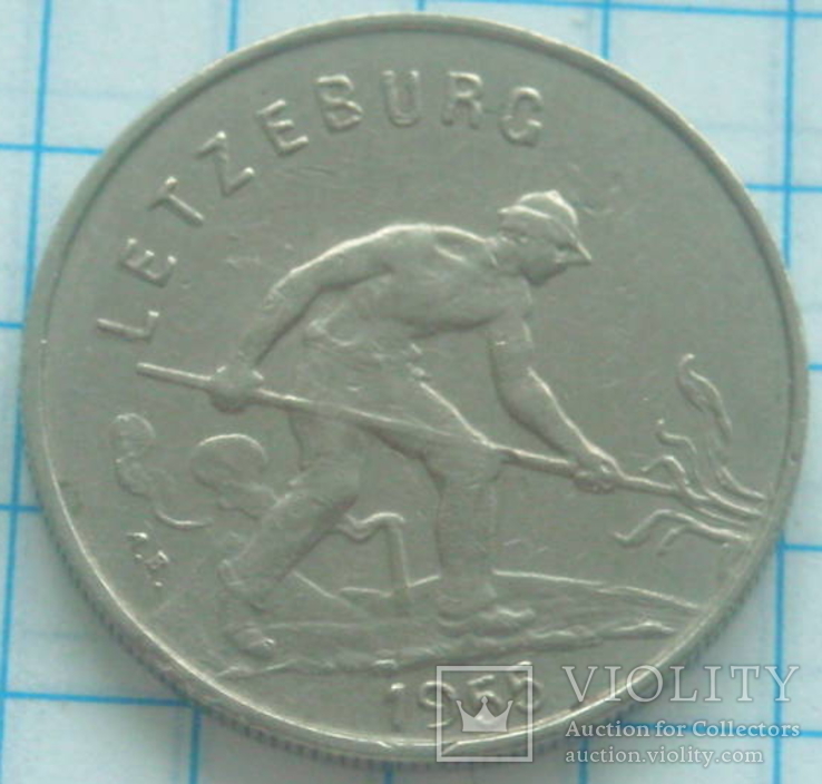 1 франк, Люксембург, 1955г.