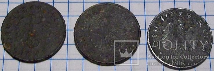 10 пфенингов. Третий Рейх. 1940, 1940, 1943 - 3 монеты., фото №6